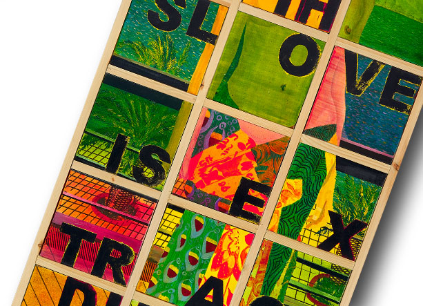 color art πίνακας με έντονα χρώματα